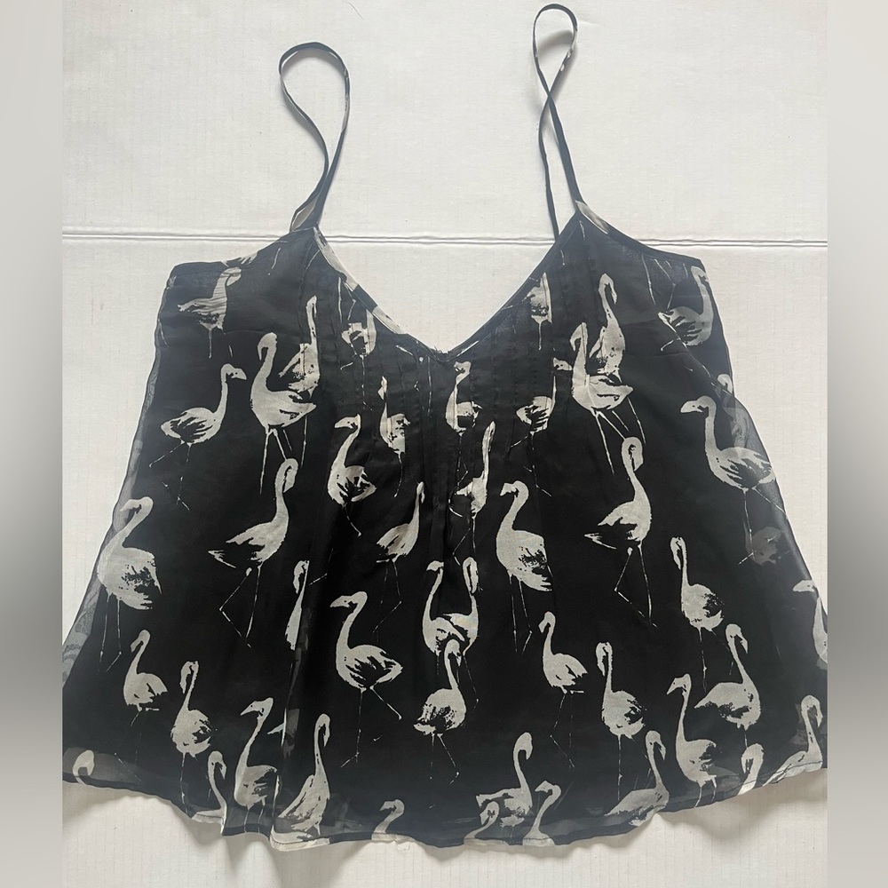 Billabong flamingo print flowy tank, Sz S